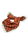 POLKA DOT SCARF - umber crea